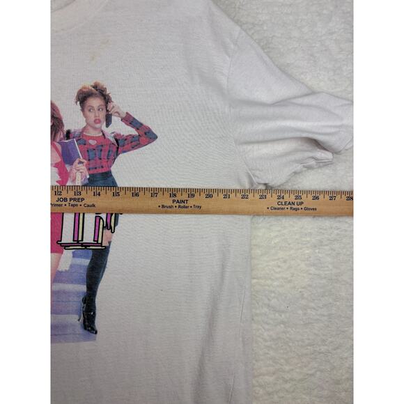 Clueless “As If” Graphic Tee Women’s XL White Retro 90s Movie Shirt - Picture 2 of 9